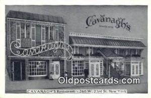 Cavanagh's Restaurant, New York City, NYC USA Unused light wear