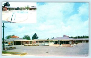 SYLVANIA, Georgia GA ~ Roadside SYL-VA-LANE MOTEL & Restaurant c1950s  Postcard