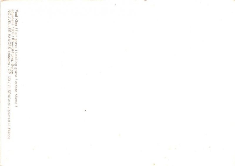 Looking Grave by Paul Klee Unused