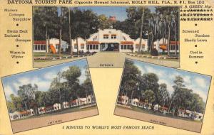 Holly Hill Florida Daytona Tourist Park Multiview Antique Postcard K71267