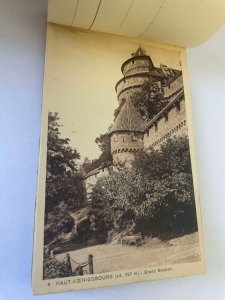 Book folder of 20 detachable postcards France Alsace Haut-Koenigsbourg castle