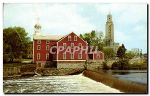 Old Postcard The Old Slater Mill in Pawtucket Rhode Island