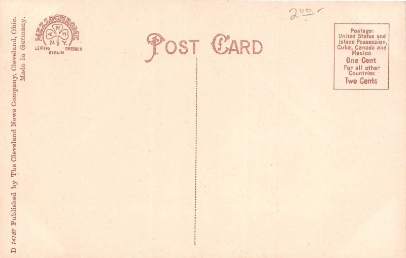 J71/ Huron Ohio Postcard c1910 Water Works Building  43