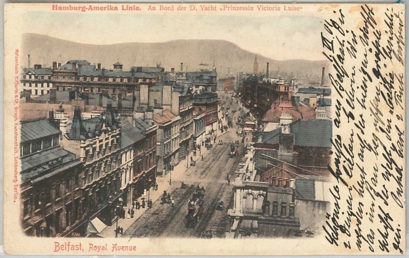 55281  -  NORTHERN IRELAND -  VINTAGE POSTCARD : Belfast 