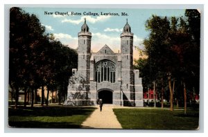 Vintage 1910's Postcard Peter J. Gomes Chapel Bates College Lewiston Maine