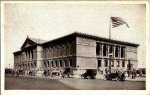 View of Art Institute of Chicago IL Vintage Postcard U40