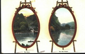 Mirror Postcard - Two Mirrors - The Ferry and The Still Waters  BE883
