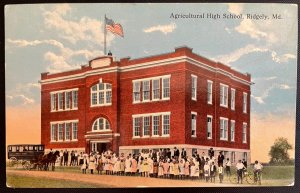 Vintage Postcard 1914 Agricultural High School, Ridgely, Maryland