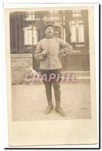 Old Postcard Photo Card Military jumper (militaria) (1st regiment jumper hunt...