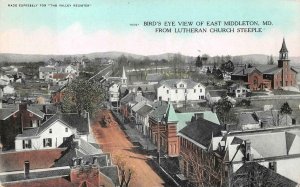 AERIAL VIEW EAST MIDDLETON MARYLAND FROM LUTHERAN CHURCH POSTCARD (c. 1910)