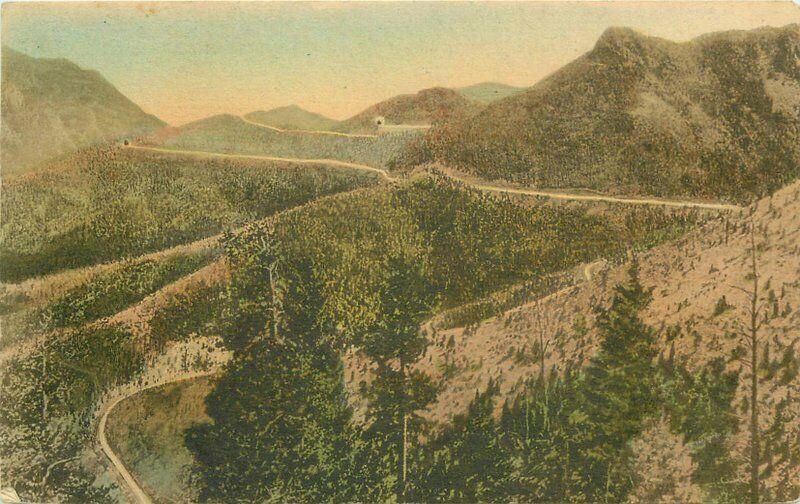 Albertype Colorado Springs Colorado Corley Mountain Highway 1920s Postcard 4957