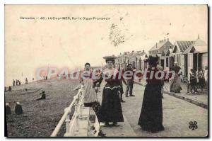 Postcard Old Calvados Luc sur Mer On Digue Promenoir