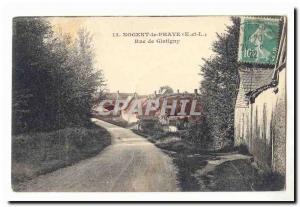 Nogent le Phaye Old Postcard Rue Glatigny