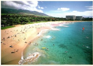 Hawaii Maui View Of Kaanapali Beach