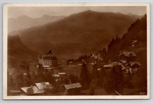 Switzerland Gstaad RPPC To Stanton Family Norwich Postcard W22