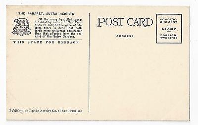 San Francisco CA The Parapet Sutro Heights Vintage PNC SF No 363 Postcard