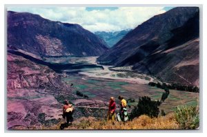 Valley of Pisac Peru Panagra Airlines Issued UNP Chrome Postcard U12