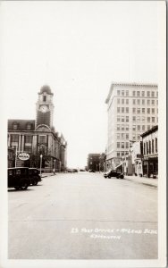 Edmonton AB 100 Street NW Post Office McLeod Building Unused RPPC Postcard F69