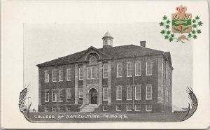 Truro Nova Scotia College of Agriculture Patriotic Private Postcard H15 *as is