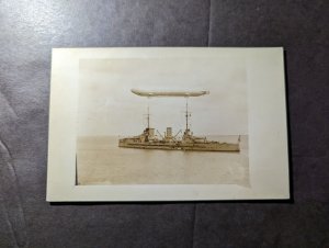 Mint Germany LZ 13 Hansa Zeppelin Airship Flight over SMS Vondertaun