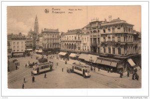 ANVERS, Belgium, 1900-1910's; Place De Mier