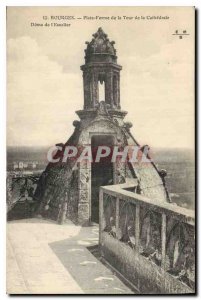 Old Postcard Bourges Platform of the Tower of the Cathedral