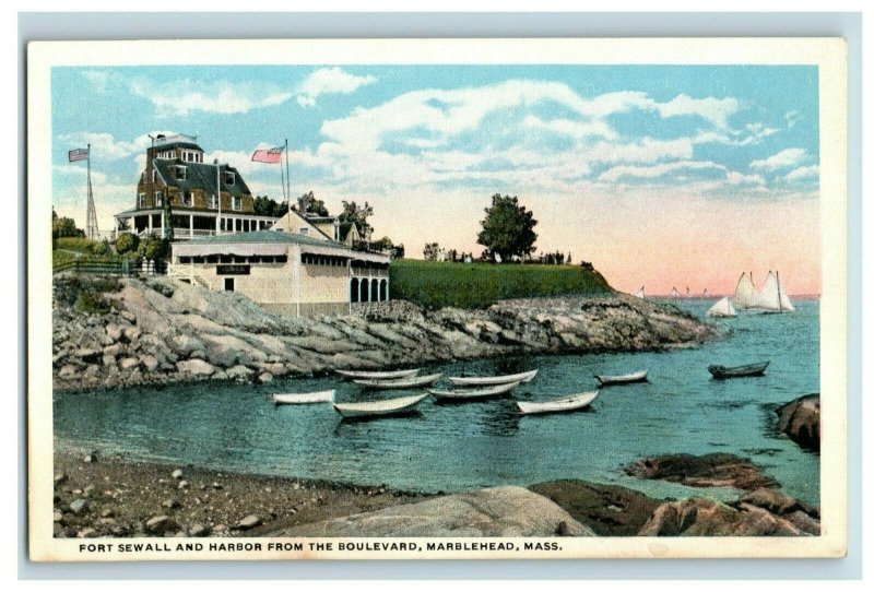 C. 1910-20 Lot of 6 Marblehead, Mass. Postcards P177