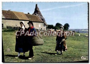 Postcard Modern Folk Group The Morvan Autun En Route for March