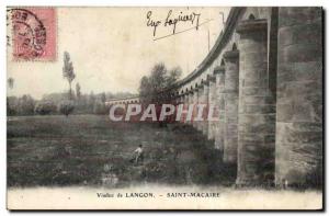 Viaduct Langon Old Postcard Saint Macaire