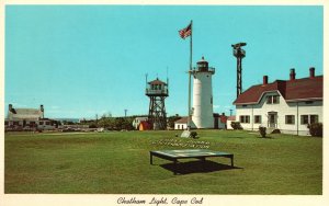 Vintage Postcard Lighthouse & Coast Guard Station Chatham Cape Cod Massachusetts