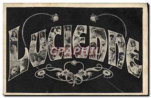 Postcard Old Surname Lucienne