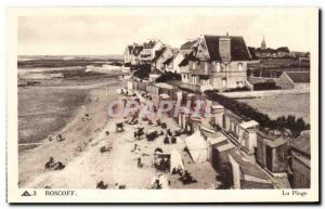 Old Postcard Roscoff Beach