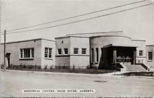 High River Alberta Memorial Centre 1950s Real Photo Postcard G77