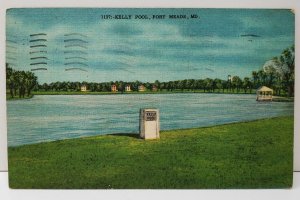 Fort Meade Maryland Kelly Pool Postcard C11