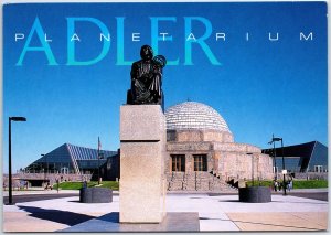 VINTAGE CONTINENTAL SIZE POSTCARD THE ADLER PLANETARIUM AT CHCAGO ILLINOIS W323