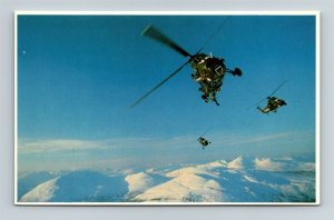 Postcard Falkland Island War Sea King Helicopters Special Air Service Troops Z11