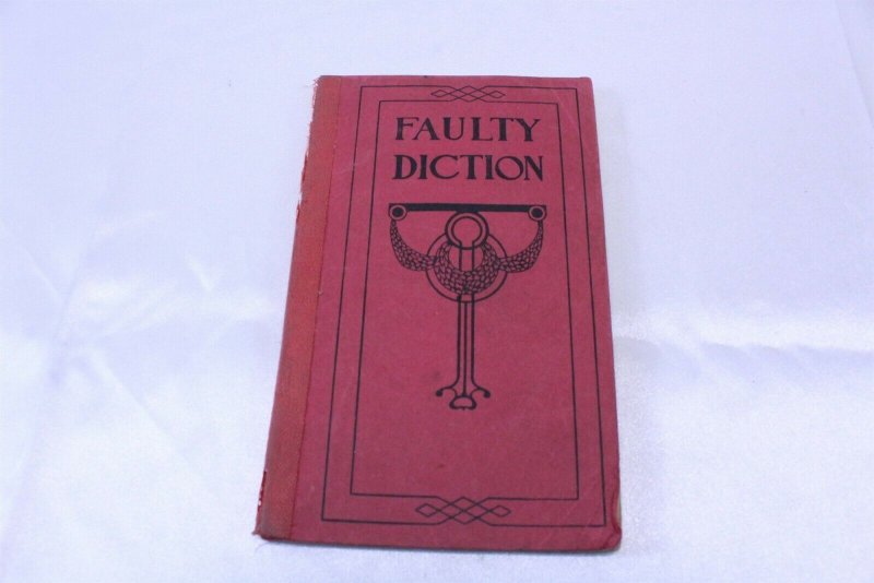 Vintage 1915 Copyright Funk & Wagnalls Faulty Diction Pocket Book 80 Pages