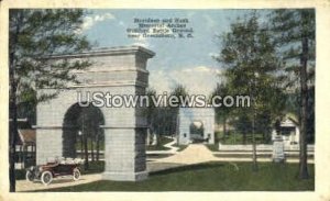 Davidson and Nash Memorial Arches in Greensboro, North Carolina