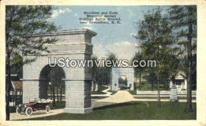 Davidson and Nash Memorial Arches in Greensboro, North Carolina