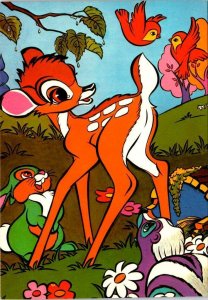 Walt Disney Animation  BAMBI Movie Art  4X6 Modern Continental Postcard