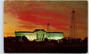 M-45570 Oklahoma State Capitol and Oil Derricks USA