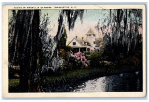 c1920s Scene In Magnolia Gardens Charleston South Carolina SC Unposted Postcard