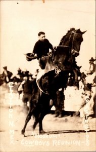 Clayton New Mexico Hookum Cowboys Reunion Real Photo Postcard PC182