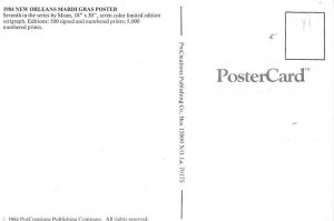 Mardi Gras Poster, New Orleans  