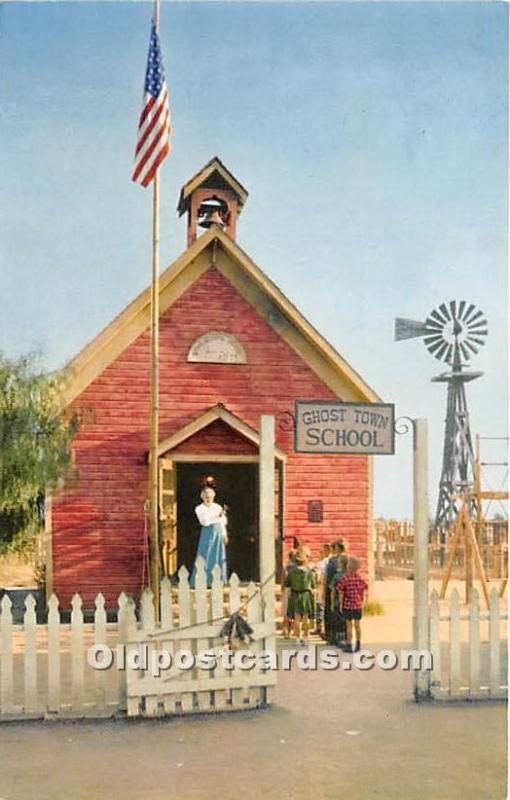 The Little Red School House Knott's Berry Farm, Ghost Town, California, CA, U...