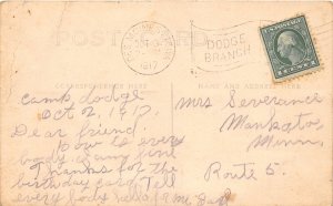H47/ Des Moines Iowa RPPC Postcard 1917 Camp Dodge Tents Buildings