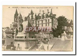 Loches Postcard Old Royal Castle and Tower Agnes Sorel (13th)