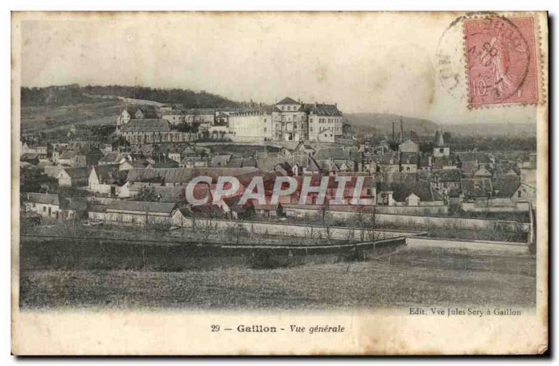 Old Postcard Gaillon Vue Generale