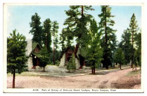 Vintage Part of Group of Deluxe Guest Lodges, Bryce Canyon, UT Postcard