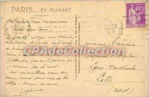 Postcard Old Aventis Paris L'Opera